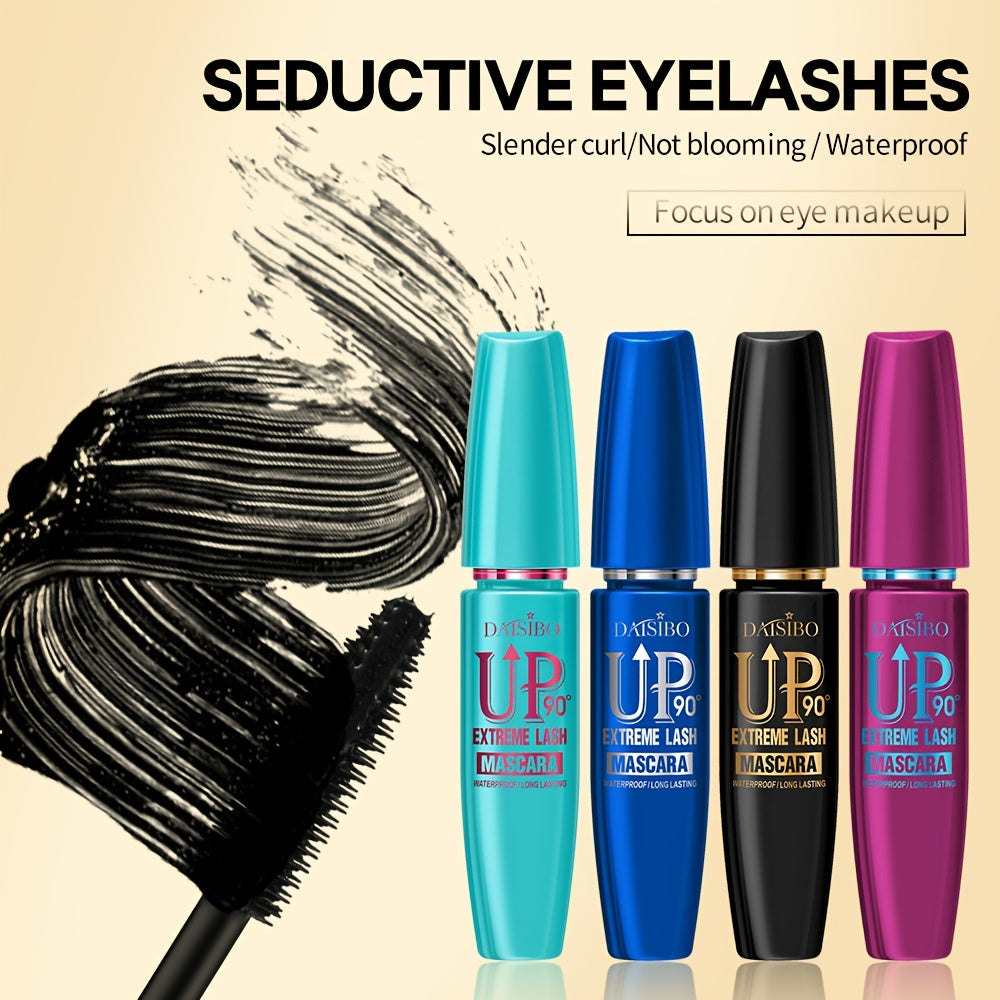 4 PCS Set  4D Mascara Set, Waterproof, Volumizing, Curling, Long-Lasting, Black Shades for All Skin Types Women Eyewear Make-Up Cosmetic Accessories