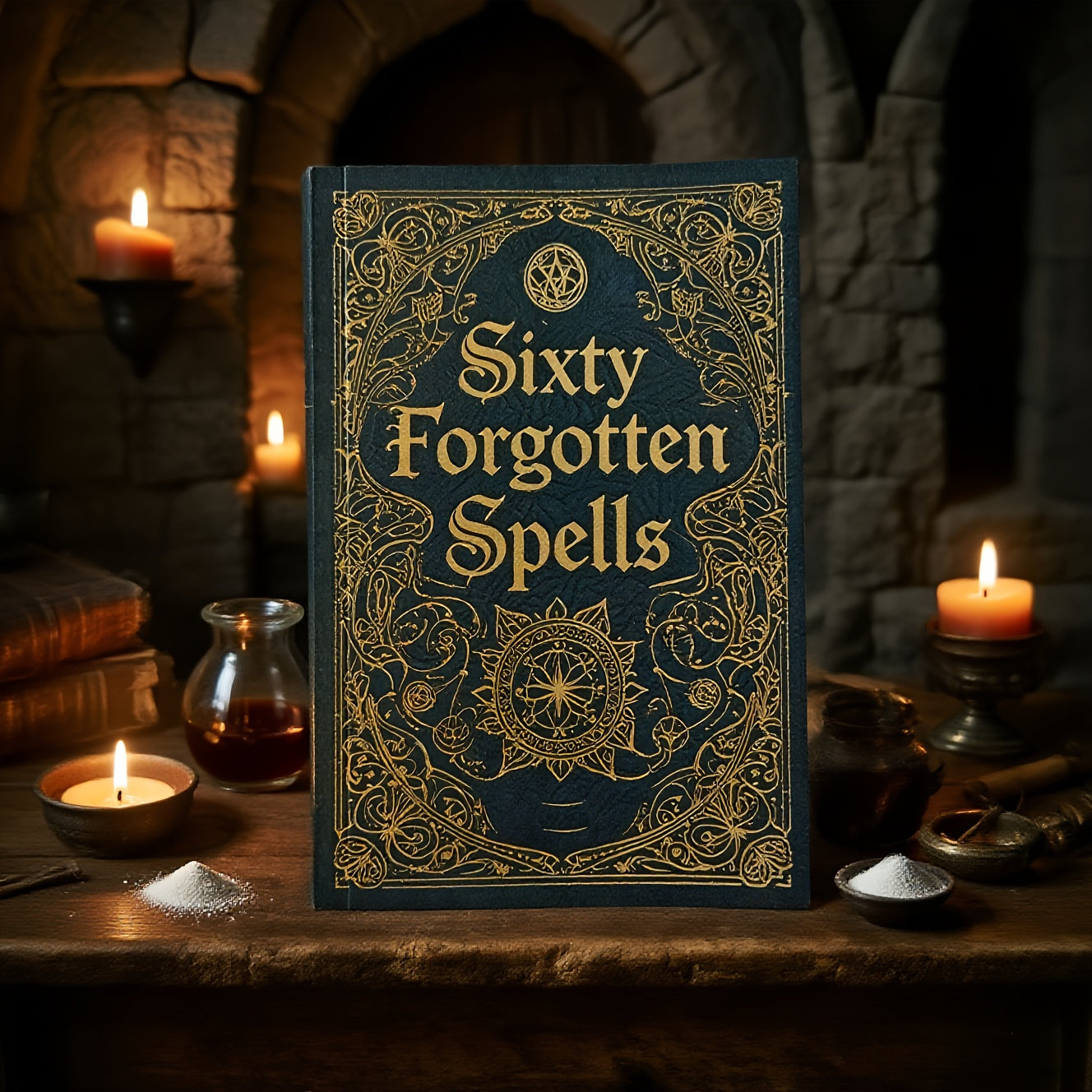 NEW 60 Pages Forgotten Spells Clipbook, Paper Album for Party Games and Activities, Witch Spell Book, Magical Prop, Novelty Magic Toy, Tabletop Games, Olive Green, Rectangle Shape