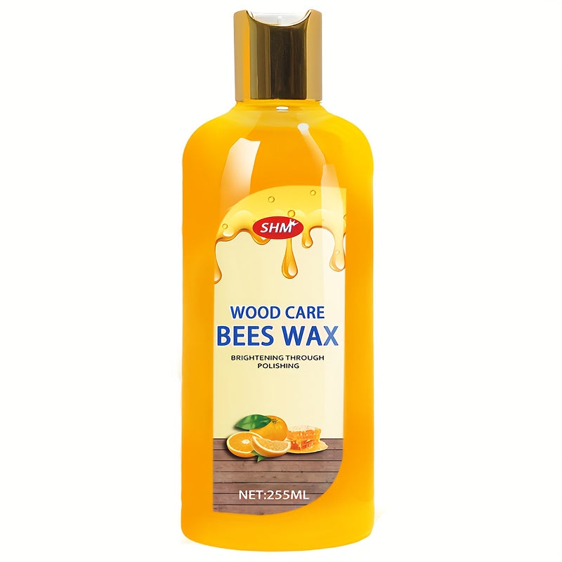 8.62oz Scented Beeswax Essential Oil Furniture Polish & Floor Wax - Orange Wood Cleaner, Restorer & Protector with Natural Beeswax Formula for Wood Floors & Furniture - Safe, Non-Toxic Maintenance, Wood Floor Cleaner, Home Ma