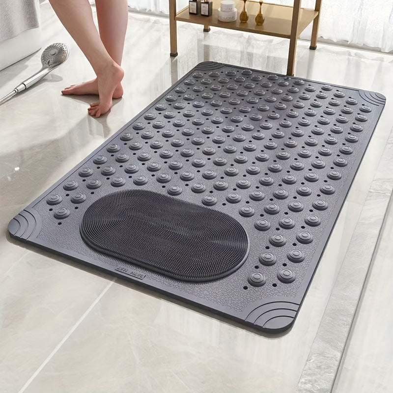 Non-Slip Massage Shower Green Mat, Safety Pad for The Bathroom - Rectangular Shower Mat And Bathroom Non-Slip Pad, a Must-Have for Home Bathroom Accessories