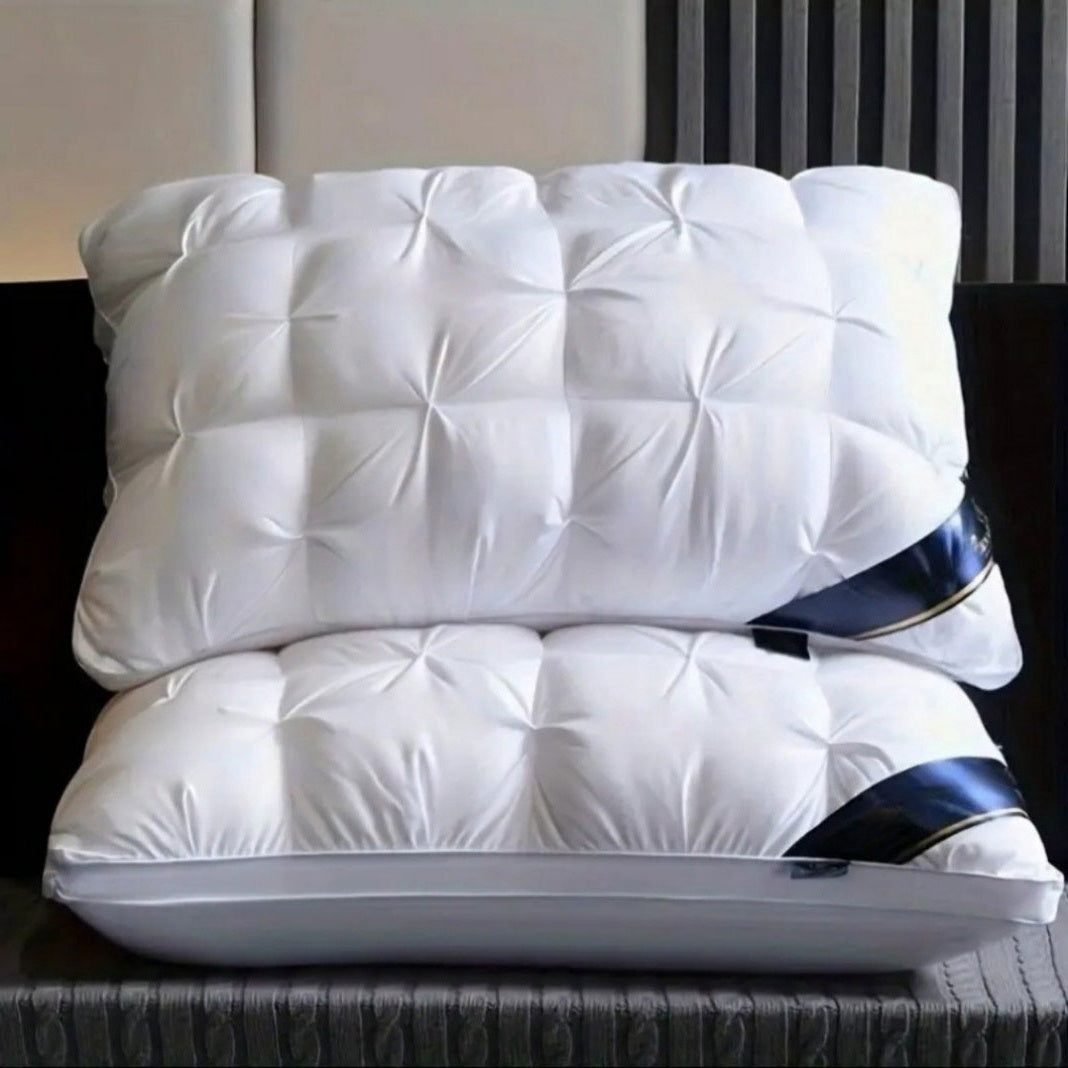 4pcs 3D Luxury Hotel Pillow Set, Neck Support Sleeping Pillows for Comfort & Relaxation, Premium Cover with Zipper Closure, 45*68cm