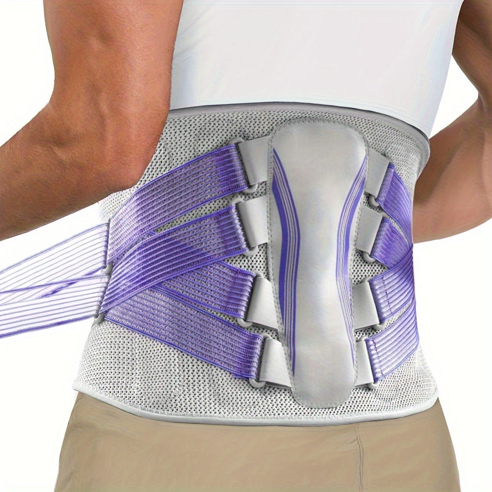 S-3XL Plus Size Lower Back Support Brace Featuring a Lumbar Pad Designed for Both Men And Women, with an Adjustable And Breathable Support Belt That Includes a Bionic Support System.