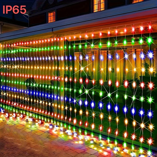 200 LED Solar Powered Fairy Lights | Multi-Color Changing, Push Button Control, Auto On/Off, No Remote, Outdoor/Indoor Garden Decor for Fence, Patio, Yard, Wedding - Solar Charging, Plastic Material