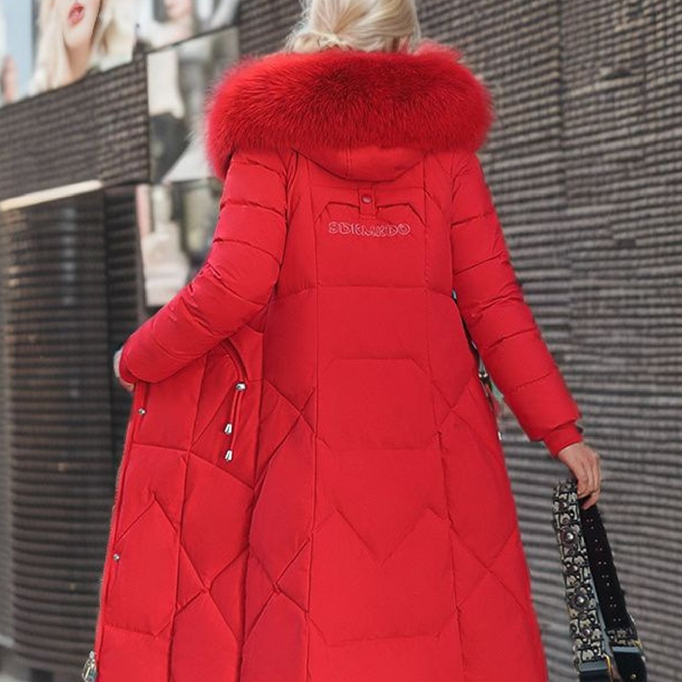 New  5 Colors Women's Heavyweight Longline Parka Coat - Oversized Fit, Hooded, Multi-Button Front, Pockets, Work-Ready Winter Jacket UK Warehouses Supplies