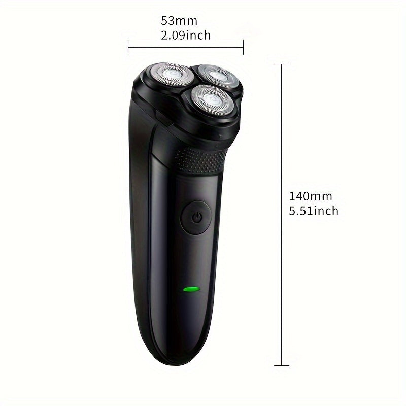 Men's Electric Shaver, Travel Hotels Business Trip Suitable for Dry And Wet Use, USB Rechargeable Rotary Razor, Perfect Holiday Present for Boyfriend, Husband, , Ideal Father's Day Gift