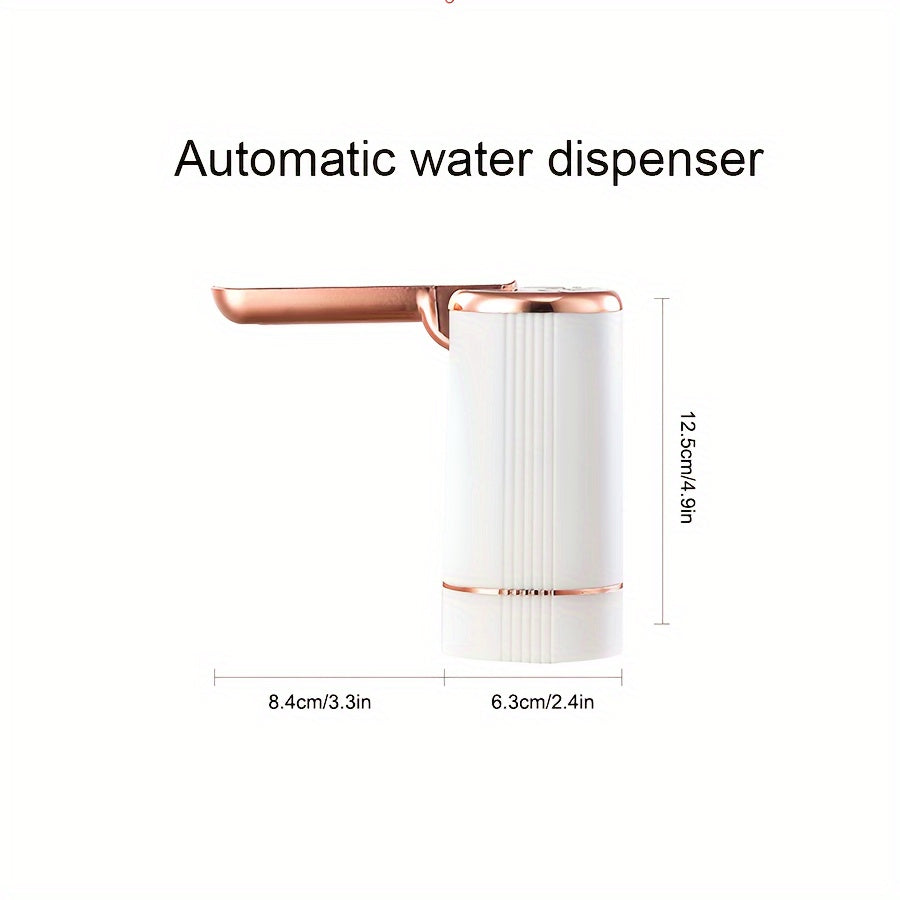 Outdoor Travel Camping Beach Electric Universal Water-Bottle Pump Dispenser 5-Gallon: KT077 Foldable Automatic Water Bottle Pump, Portable Electric Drinking Water Pump USB Charging 3.79-18.93 L Water Bottle Switch