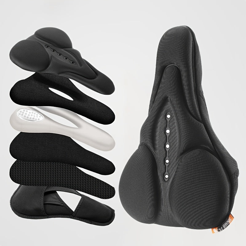 NEW Bike Saddle Cover Comfortable Breathable Seat Cover Soft Sponge Bike Seat Cushion