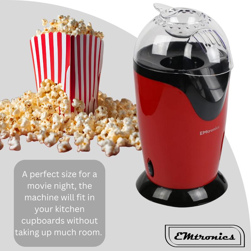 UK Plug  Electric Popcorn Maker - Red