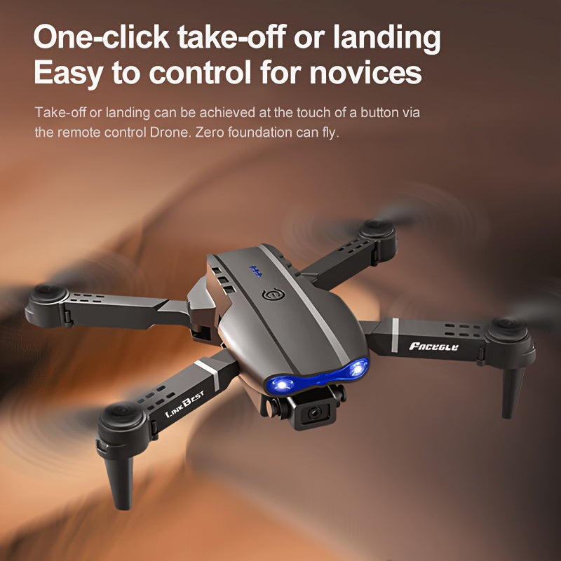 E99-PRO intelligent Drone + 3 Battery Set , Dual Cameras, Optical Flow Hover, 360 ° Flip, Folding Design, Perfectly Capturing Every Touching Moment, with Simple and Convenient Operation