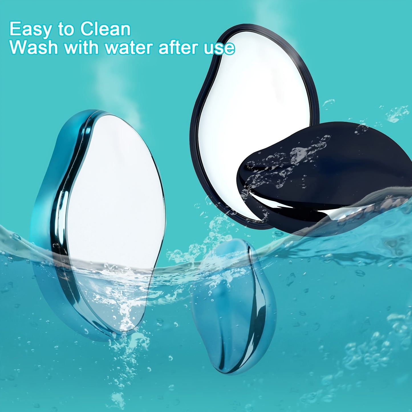 4 PCS Set Crystal Hair Remover- Painless Exfoliation and Removal, No Electricity Needed- Portable Manual Hair Remover, Suitable for Face, Body, Bikini, Underarms, Lips- Travel-Friendly Beauty Tool- Suitable for All Light Beig