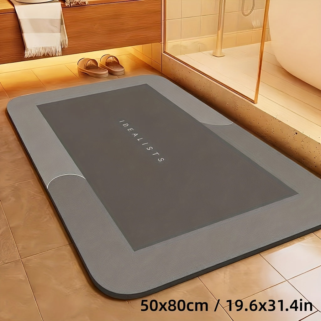 NEW Extra Absorbent Bath Mat - Quick-Dry, Non-Slip Floor Mat, Soft and Comfortable, Suitable for Bathroom, Toilet, Shower, Laundry Room, Bedroom, Living Room, Kitchen, Door Mat