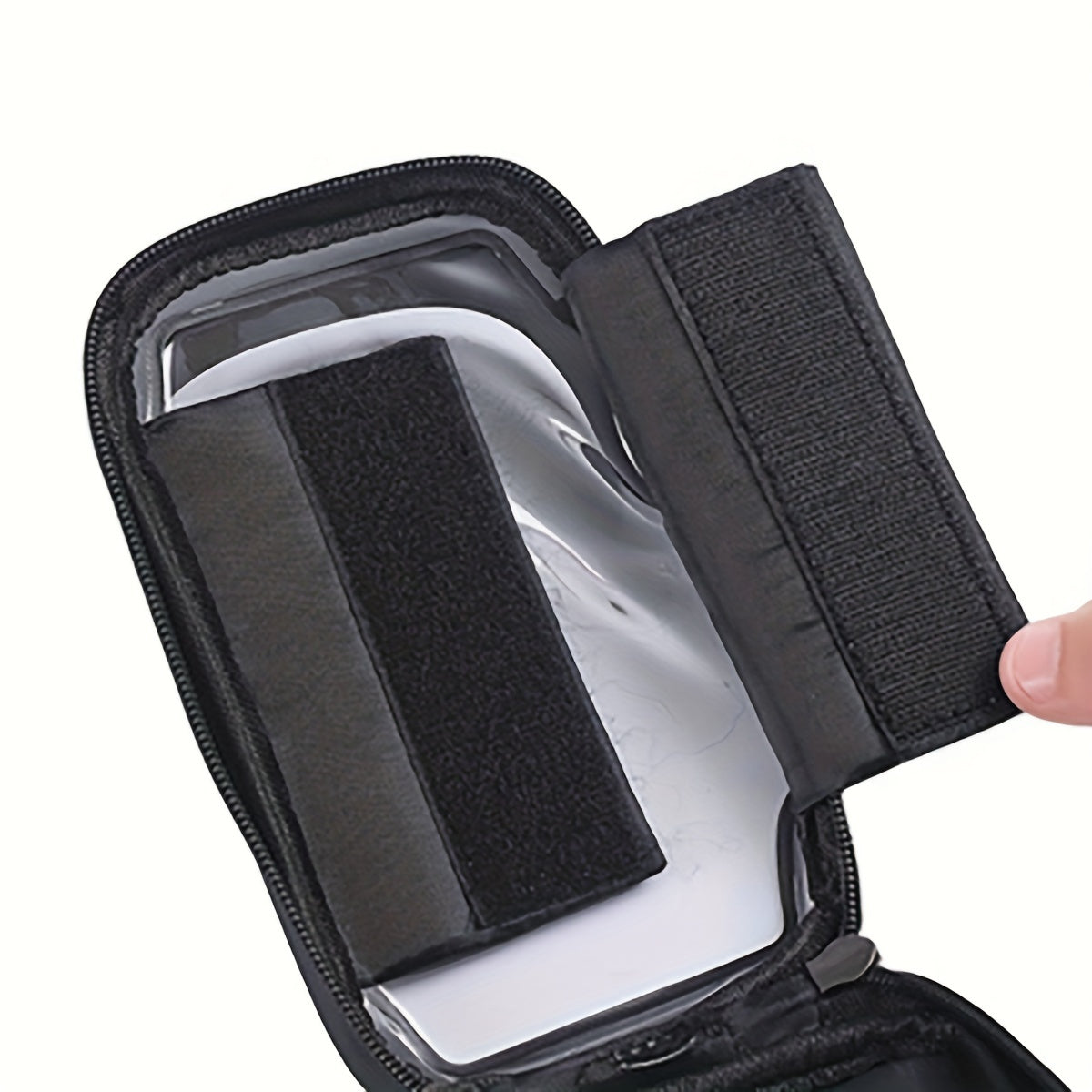 7-Inch Phone Front Frame Bag for Bicycles with a Touch Screen Hard Shell, Top Tube Storage Pouch for Cycling Additions