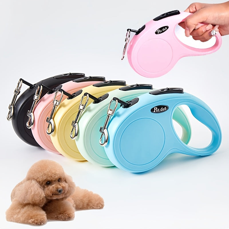 7 Colors Retractable Dog Leash | 10-foot ABS Leash for Outdoor Walking, Uncharged Power Mode