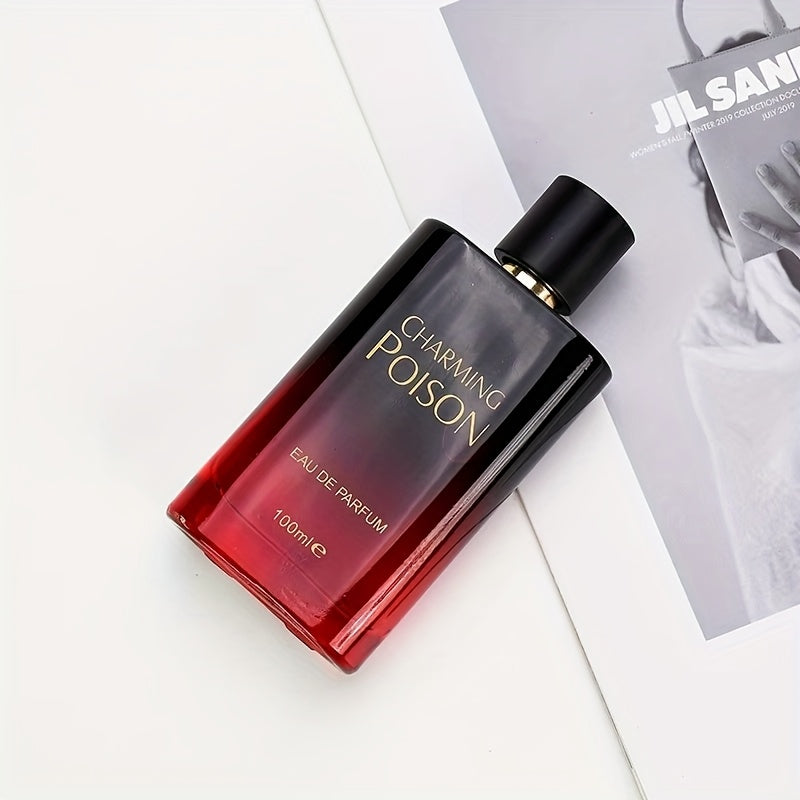 Charming Poison Lady Eau De Toilette, Long-Lasting Floral And Fruity Notes, Featuring Grapefruit, Citrus, Rose, Jasmine, Musk, And Patchouli, It Enhances Charm And Confidence, Comes in a Luxurious Gradient Bottle, Suitable fo