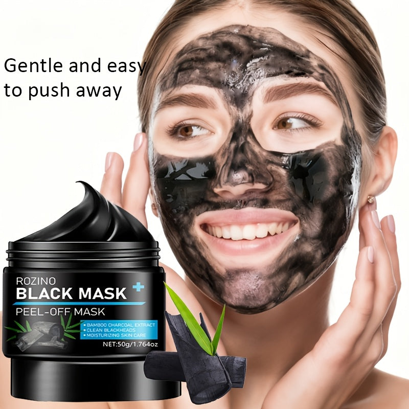 Bamboo Charcoal Instant Cleansing & Long-Lasting Oil Control: Off Mask 50g. Formulated with Jojoba Oil, Lemongrass, and Other Skincare Ingredients for Powerful Absorption. Dries Quickly Upon Application, Instantly Cleanses Po