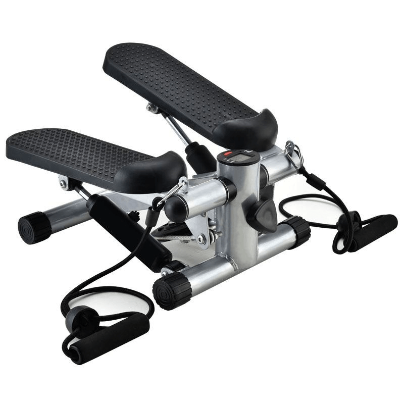 NEW For Home Gym Mini Stair Steppers-Home Fitness Exercise Step Hydraulic Machine with Adjustable-Length Resistance Bands, Twist Action for Full Body Cardio and Toning Women Men Sports Supplies