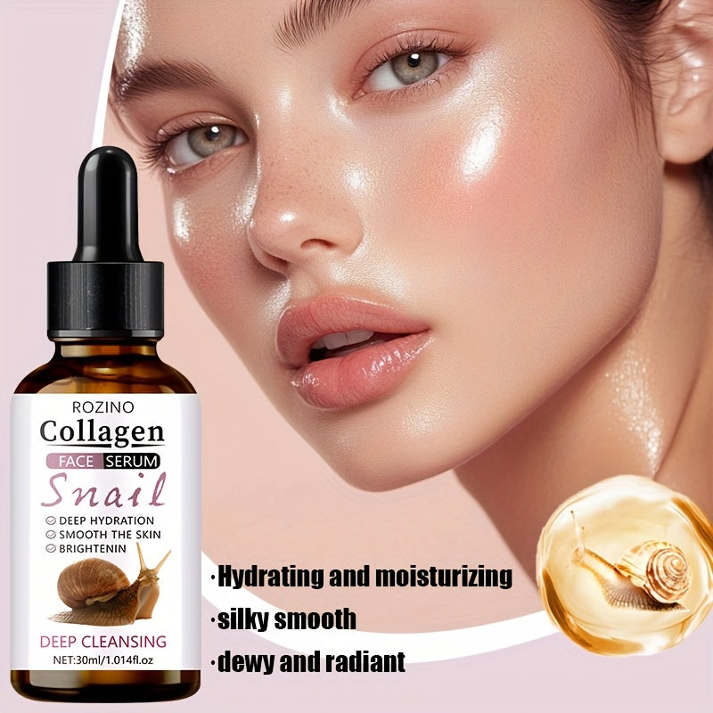 This Multi-Functional Facial Serum Features 20 Times The Collagen And Snail Mucin Content. It Quickly Hydrates And Penetrates The Skin, Providing Moisture And Firmness. Developed with Professional Protein Technology, It Is Su