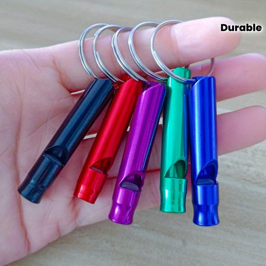 3 PCS Set Loud & Durable Safety Whistles with Keychains - Outdoor Whistles Suitable for Hiking, Camping, Hunting, Dog Training - Emergency Signaling Survival Devices