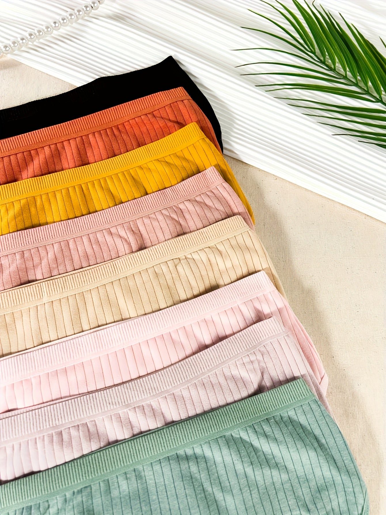 8 PCS Set UK 16-24 Plus Size Women's Briefs | Easy Comfortable Breathable Solid Color Triangle Briefs with Slight Stretch Fabric