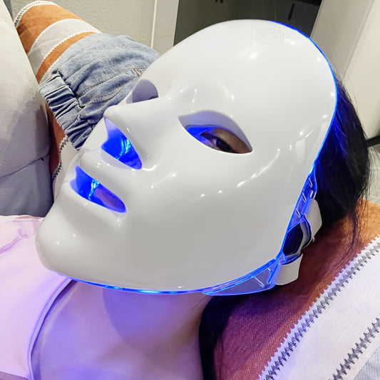 NEW Arrivals 7-Color Women's Beauty Mask USB Charging, Touchscreen, Multi-Functional Portable Facial Care Device, Gift for Girlfriend and Friends Women Beauty Salon Spa Supplies