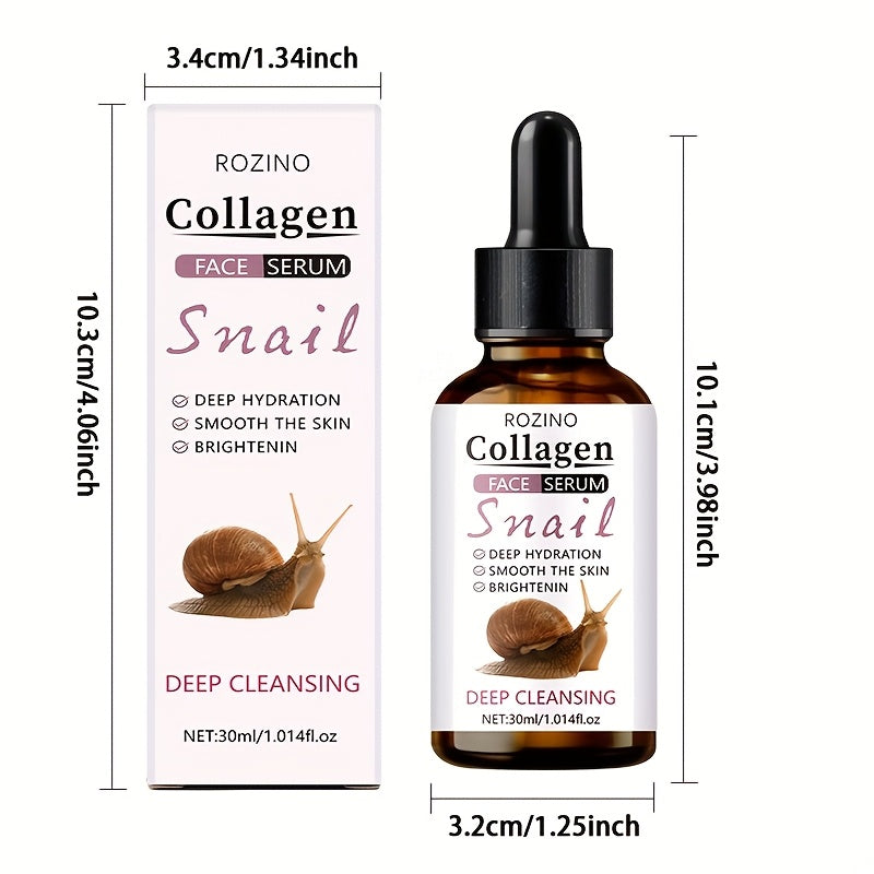 This Multi-Functional Facial Serum Features 20 Times The Collagen And Snail Mucin Content. It Quickly Hydrates And Penetrates The Skin, Providing Moisture And Firmness. Developed with Professional Protein Technology, It Is Su