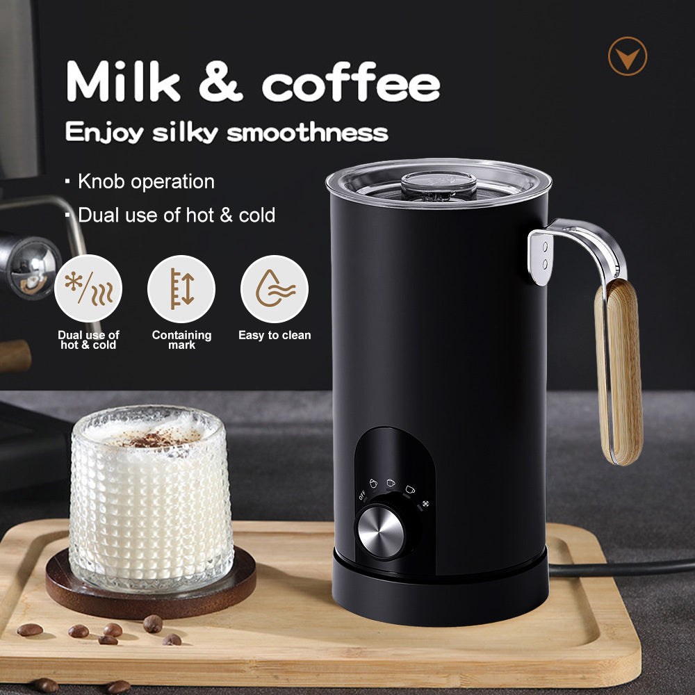 1pc Electric Milk/Coffee Mixer, Fully Automatic Milk Frother, 5 Milk Froth Modes/3 Capacity Options, Stainless Steel Material, Very Suitable for Chocolate, Coffee, Milk, Latte Foaming and Heating, a Must-Have for Modern Kitch