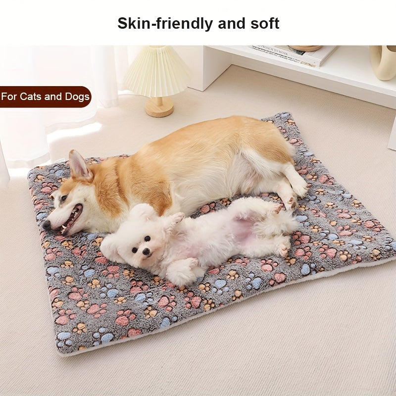 Thick Pet Bed Cushion, Soft Pet Sleeping Pad For Autumn And Winter Blankets To Keep Pets Warm Christmas Gift