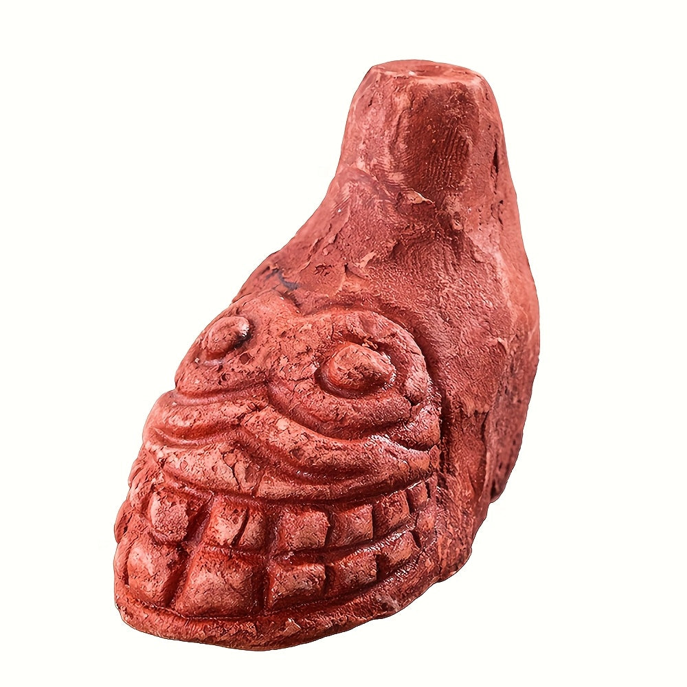 Loud Aztec Death Whistle - Up to 125+ Decibbles, Realistic Human Scream Sound, Black Orangutan Design, Perfect for Halloween, Emergency Survival, and Costume Parties, Survival Tool | Thematic Party Accessory | Detailed Crafts