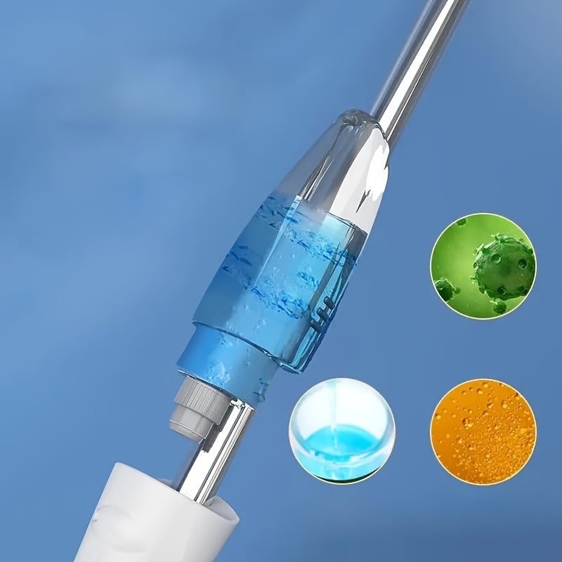 2-in-1 Spray Mop with Reusable Pads - Wet/Dry Cleaning & Disinfection for Floors, Multi-Surface Use in Bedroom, Kitchen, Living Room, Patio - Effortless Mop-Free Design, Floor Cleaning Mop, Ergonomic Handle, Efficient Sprayer