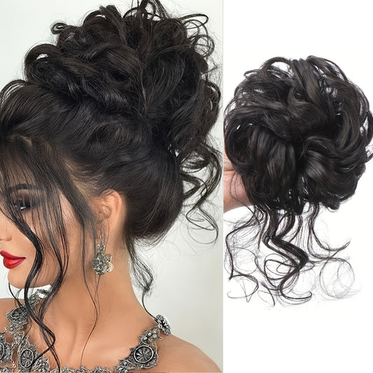 8-Inch Long Natural-Looking Synthetic Hair Wig with Elastic Headband - Easy to Apply, Perfect for Daily Wear, Versatile Hairpiece for All Occasions, Hair Wig, Versatile Hairpiece, Easy Application Wig