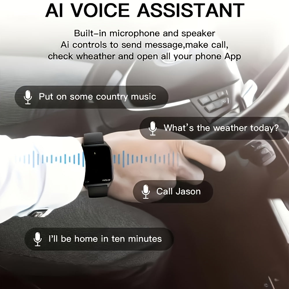 The 1.83-Inch Smart Watch Is Suitable for Both Men And Women - Wireless Calling Watch That Features App Notifications, a Calculator, an Alarm Clock, And Over 100 Sports Modes. with Its Stylish Design