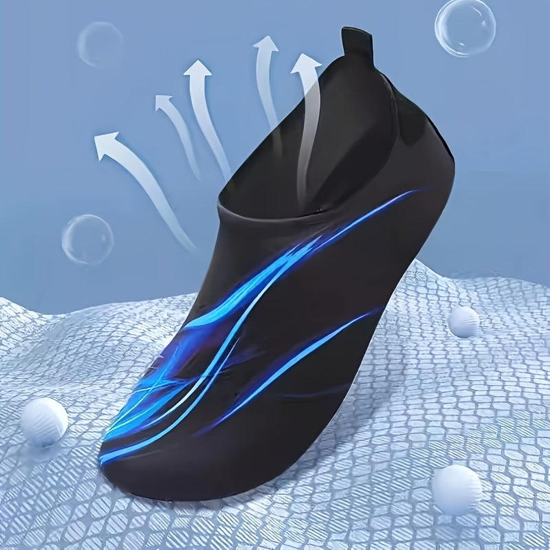 Quick-Dry Water Shoes for Swimming Surfing Yoga - Lightweight TPR Sole, Breathable Fabric Upper, All-Season Beach & Pool Shoes for Men & Women