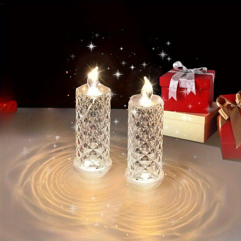 NEW 6PCS Set LED Pillar Candles - Battery-Operated, Flameless & Effortless Glow - Perfect for Proposals, Anniversaries, Weddings, Christmas - Safe & Long-Lasting - Eternal Romance, Effortless Lighting, Candle Lighting