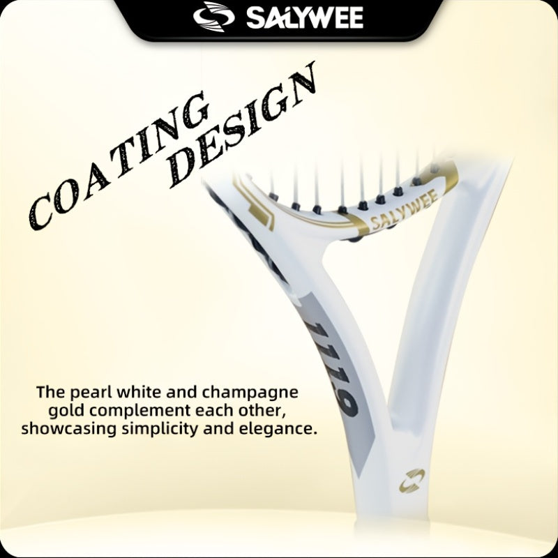 NEW 1 Set + Balls + Bag  Explorer Pro Carbon Fiber Unisex Tennis Rackets, White Available, One-Piece Construction, Pre-Strung Pattern 16x19, Approx. 260g, 102  Racquet Head Size, Free Racquet Bag & Vibration Dampener, for Int