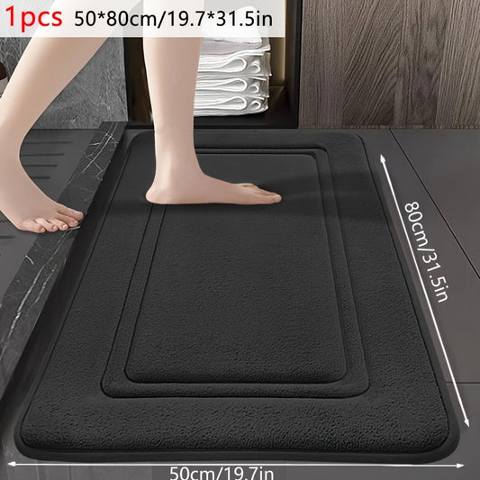 NEW 5 Colors Quick-Dry Memory Foam Bath Mat | Non-Slip, Machine Washable, Soft and Comfortable for Bathroom, Kitchen, Bedroom, and Laundry Room - Geometric Design, Bathroom Mat Comfortable Home Decor Carpet