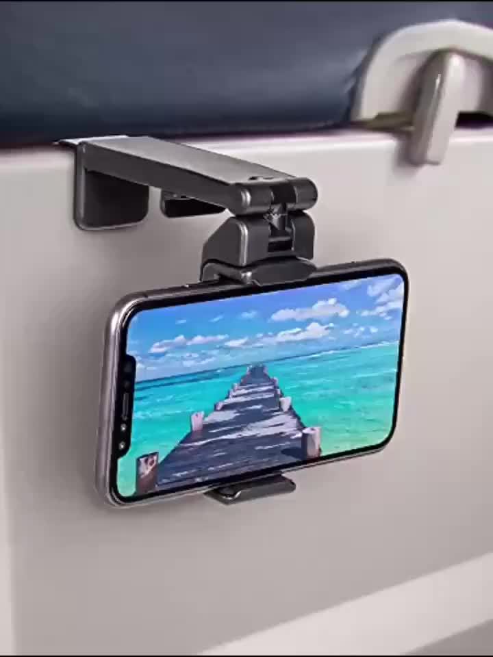 NEW 2 PCS Set Airplane Phone Holder - 360° Rotating Durable Travel Mount, Car and Desktop Stand, Hands-Free Viewing, Ideal for Aviation Enthusiasts and Travel Accessories, In-Flight Entertainment, Sturdy Design