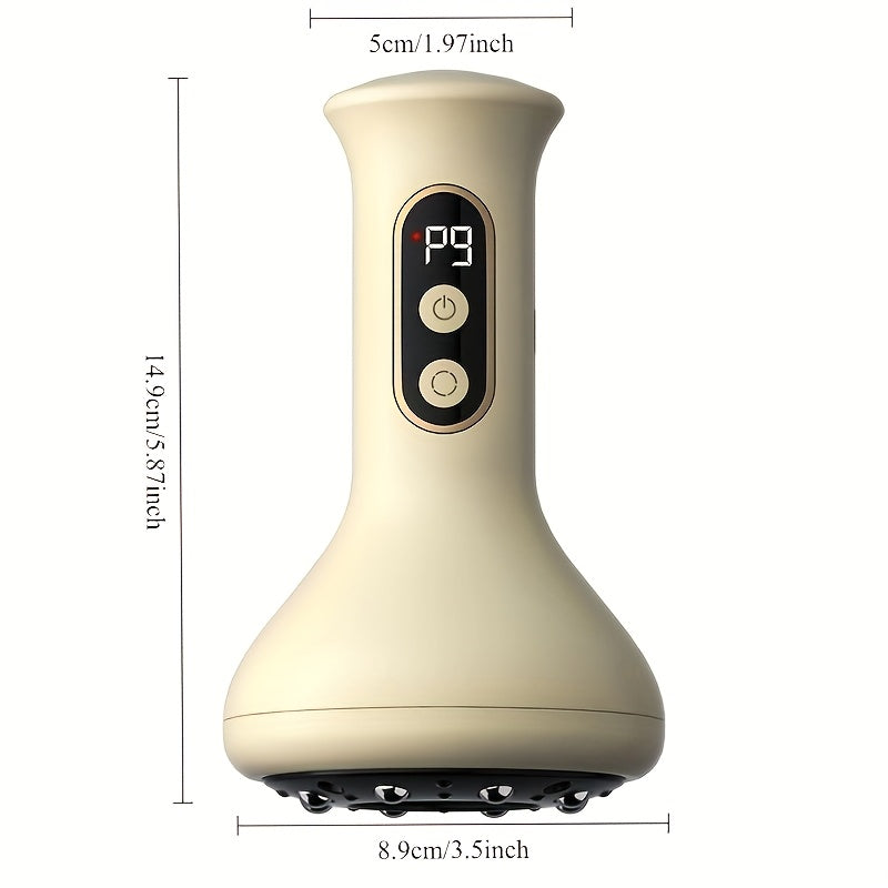 9-Speed Massage And Scraping with Adjustable Settings, Featuring USB Charging And a 1200Mah Lithium Battery, Equipped with 8 Steel Balls for Full Body, Including Legs, Arms, And Back, Ideal for Home Use
