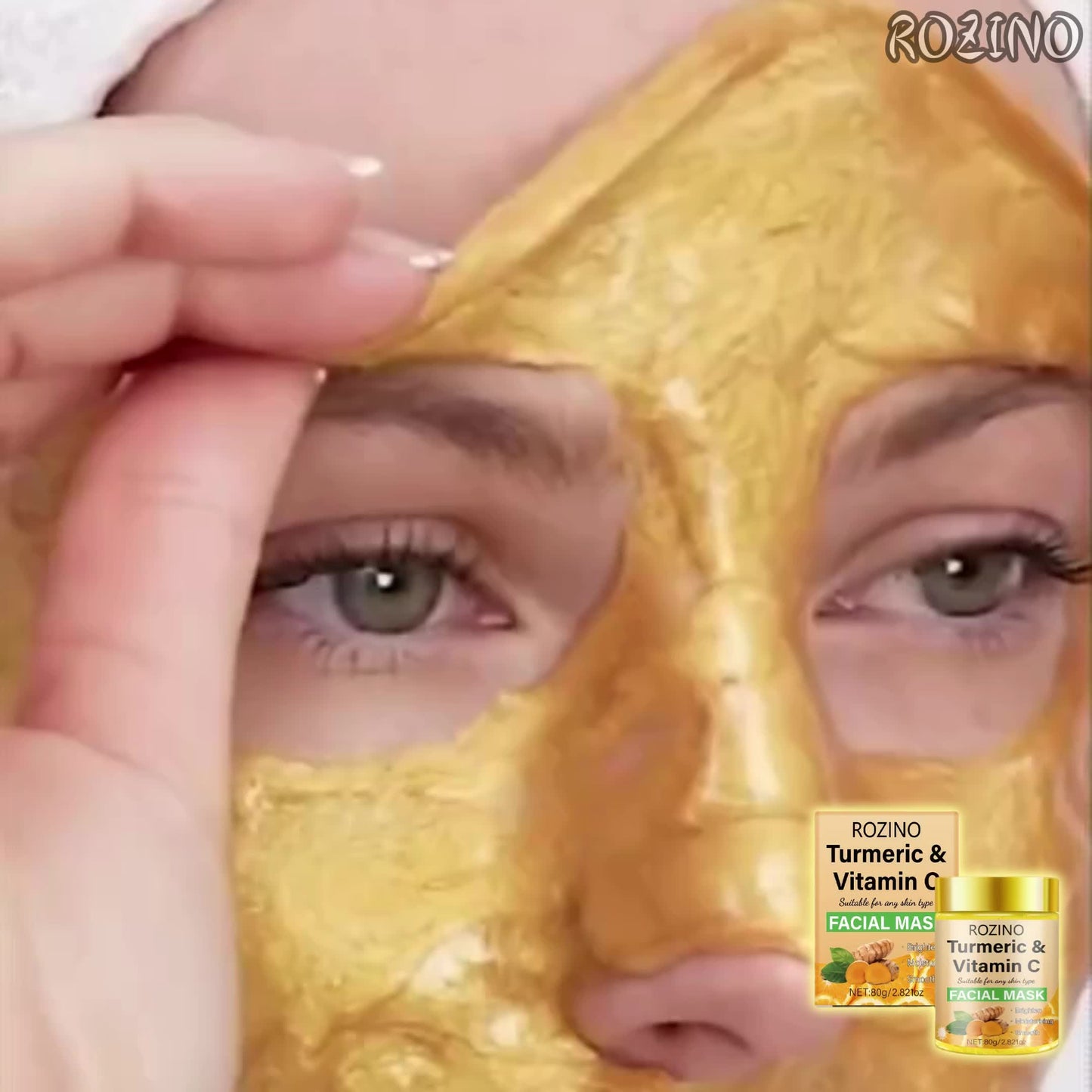 [Aging Wrinkle Skincare]Instant Lift Turmeric Vitamin C Facial Mask, Hydrating, Smooth, Tightens Lift, Dark Spot/Wrinkles Appear, for Skin Red, Dull, Wrinkles, Fine Line, Coarse Pores, Loose, Aging Signs. Korean Skincare Prod