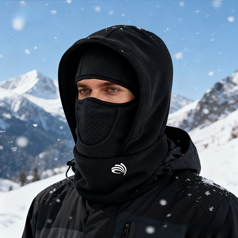 Men's Thermal Face Mask  - Full Face & Neck Coverage Winter Skiing, Snowboarding, Outdoor Activities - Cold Weather Beanie Hooded Cover for, Commuting - Warm for Cold Seasons Sports Apparel Accessories