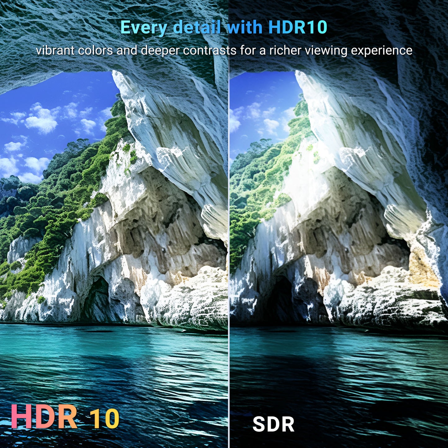 43 Inch 4K UHD Smart TV Powered by Tizen, 3 HDMI, 2 USB, RJ45 - Teeview TV43QUT-UK