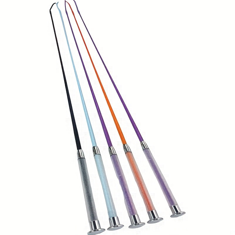 110cm 4 Colors Professional Elegant British-Style Horse Whip - Resin Material, with Golden Accents, Ideal for Riding, Training, and Wild Riding, Perfect Horse Riding Gear | Elegant Whip Design |