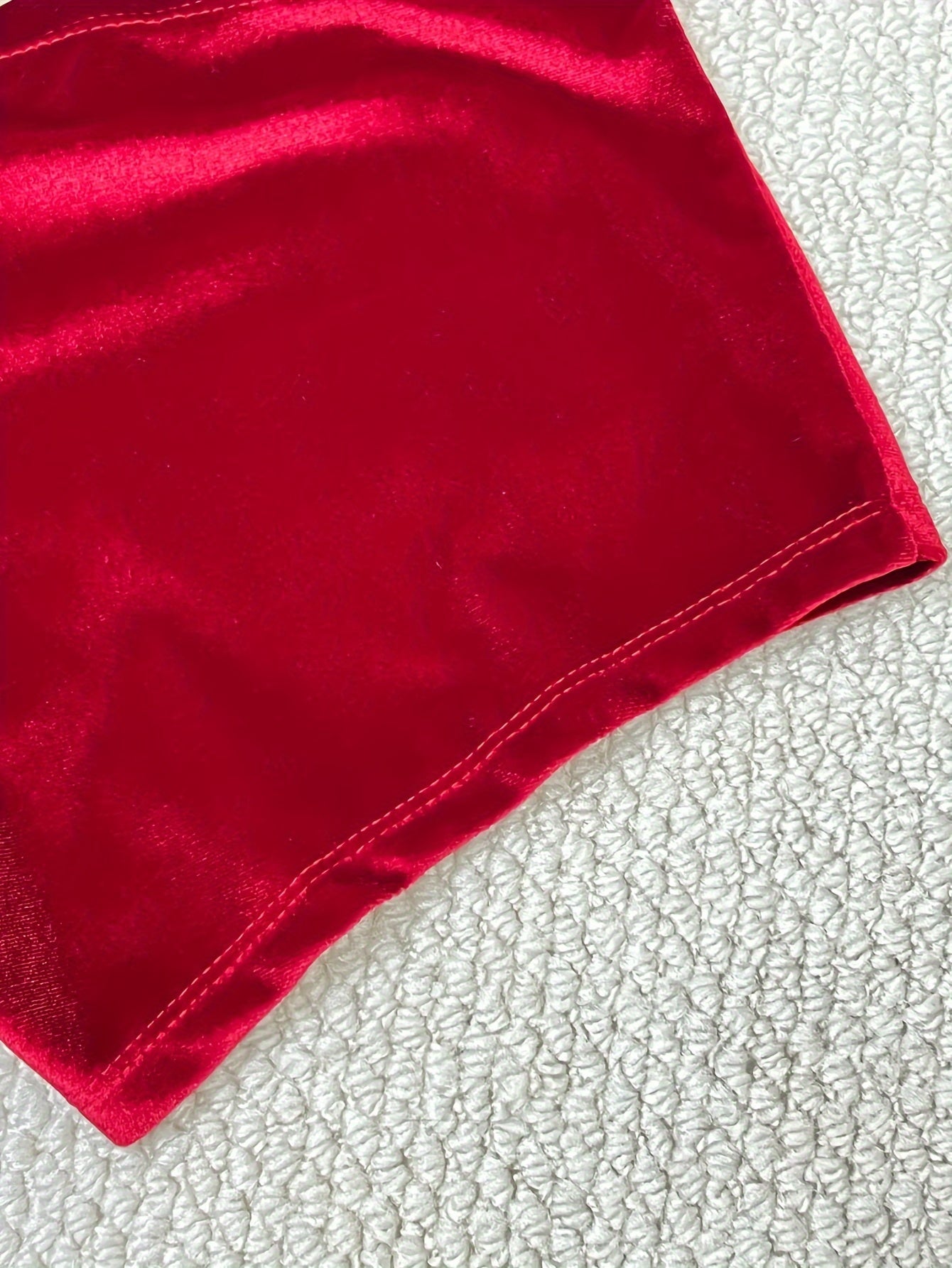 Christmas Hat Gift Set: Men's High-Quality Fleece Sexy Christmas Underwear with Bow & Bell, Includes Free Santa Cap – Light Beige-Friendly Smooth Fabric for Comfortable Wear. Perfect Attire Experience at Costume Parties Adu