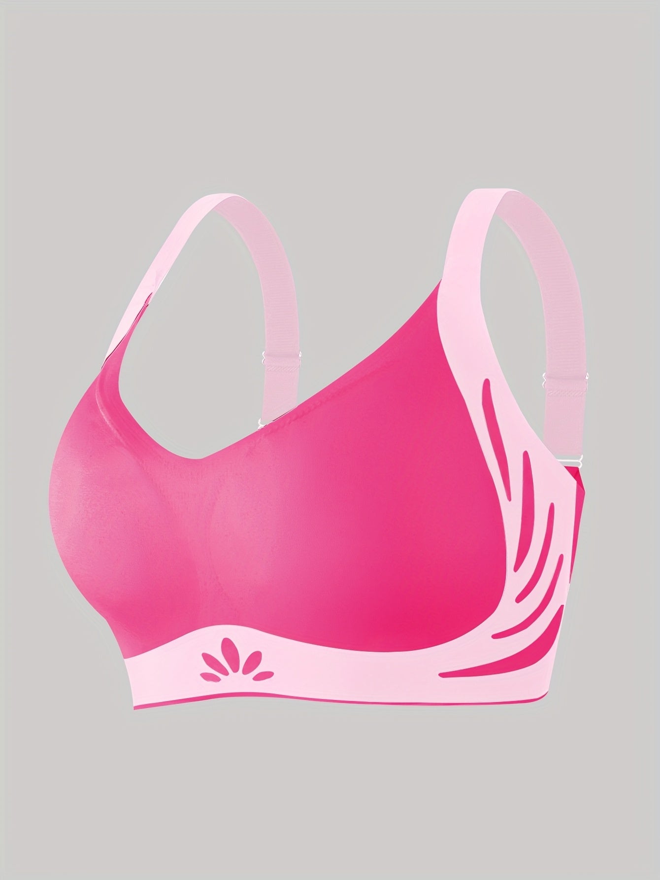 XL 5XL For Big Girls and Curvy Ladies Women's Plus Size Bra with Removable Pads - Breathable, Anti-Sagging, Wire-Free Design, Available in Three Colors, Adjustable Straps, Medium Elasticity, Seamless Style, Durable Constructi