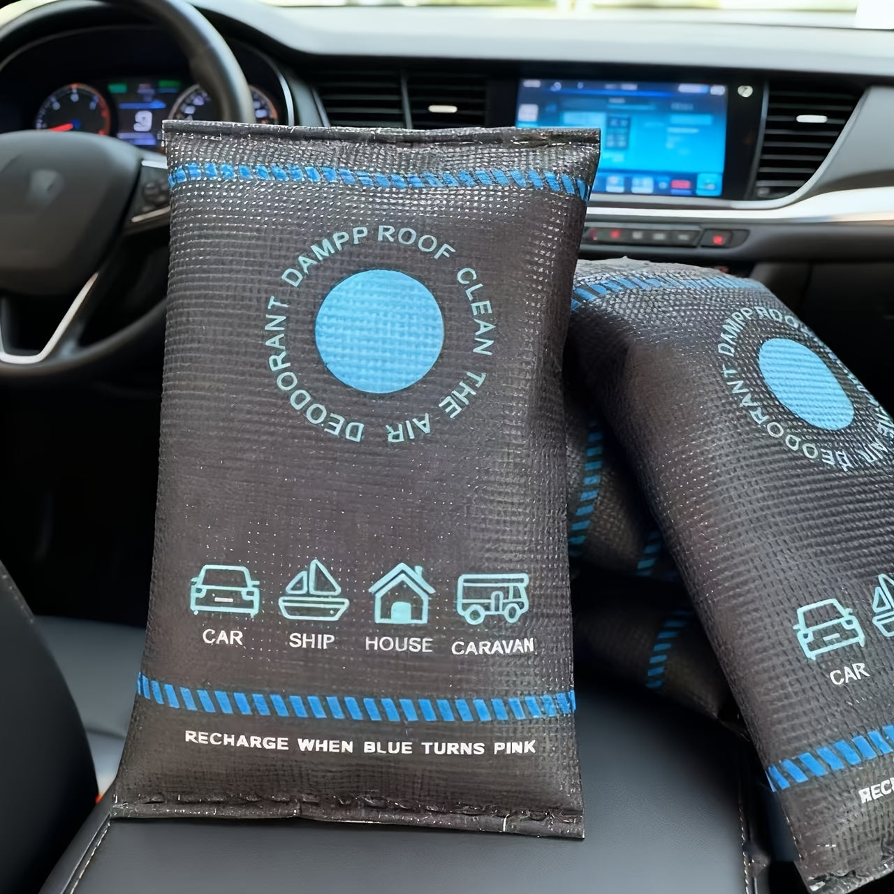 2pcs/3pcs Dehumidifier Packs for Home, RVS, Cars, and Boats | Silicone Moisture Absorbers, No Electricity Needed