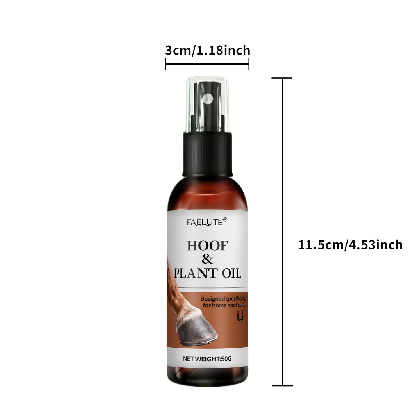 Horse Hoof Oil for , Cracked Hooves - Deep Nourishing & Restorative Formula with Natural Botanical Oils, Long-Lasting Moisture & Shine, Strengthens Hoof Wall, Prevents Splits & Cracks, Easy to Apply, Ethically Made Care for A