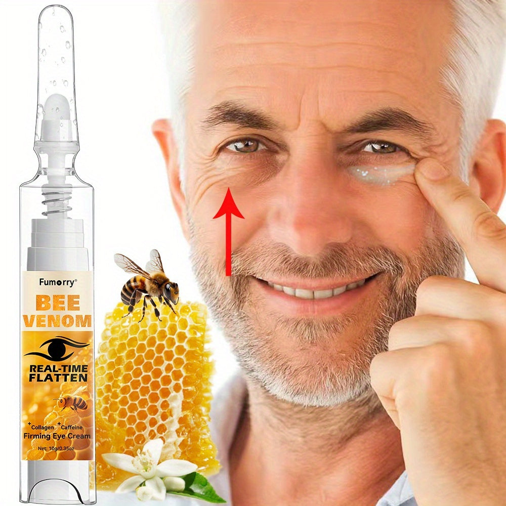 Instant Lifting & Firming Eye Cream with Bee Venom Collagen - for dark Circle, Puffiness, Wrinkles, for All Light Beige Types (Sensitive, Dry, Oily, Combination) Natural Ingredient, Easy Application, Skincare Routine, Christm