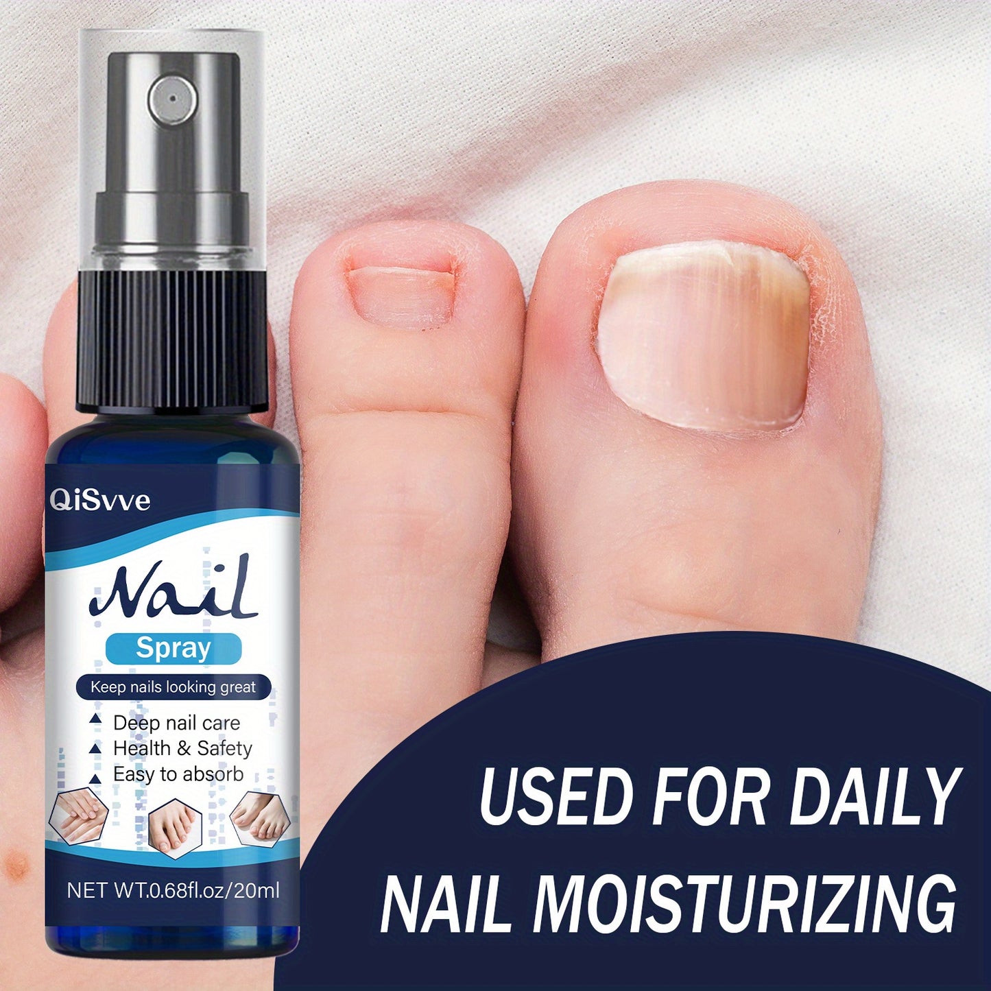 For Day Night Nail Strengthen Care Spray Healthy Hand Nails And Toenails Moisturizing Liquid Cream Feet Nail Cuticle Care Oils Supplies Comprehensive Nail Care Serum Plant Extract Formula for Yellow Finger Nails And Toe Nails