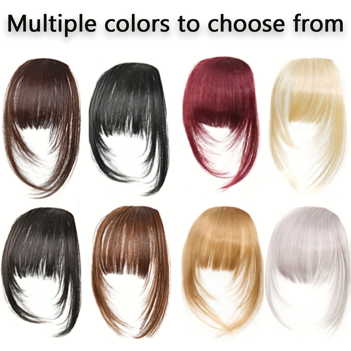 Wig with French Layered Bangs, Designed for Women, Featuring a, Perfect for Everyday Use, Easy to Put On, Seamless Hair Extensions, Versatile Hair Additions, French Fringe, Wig for a Look