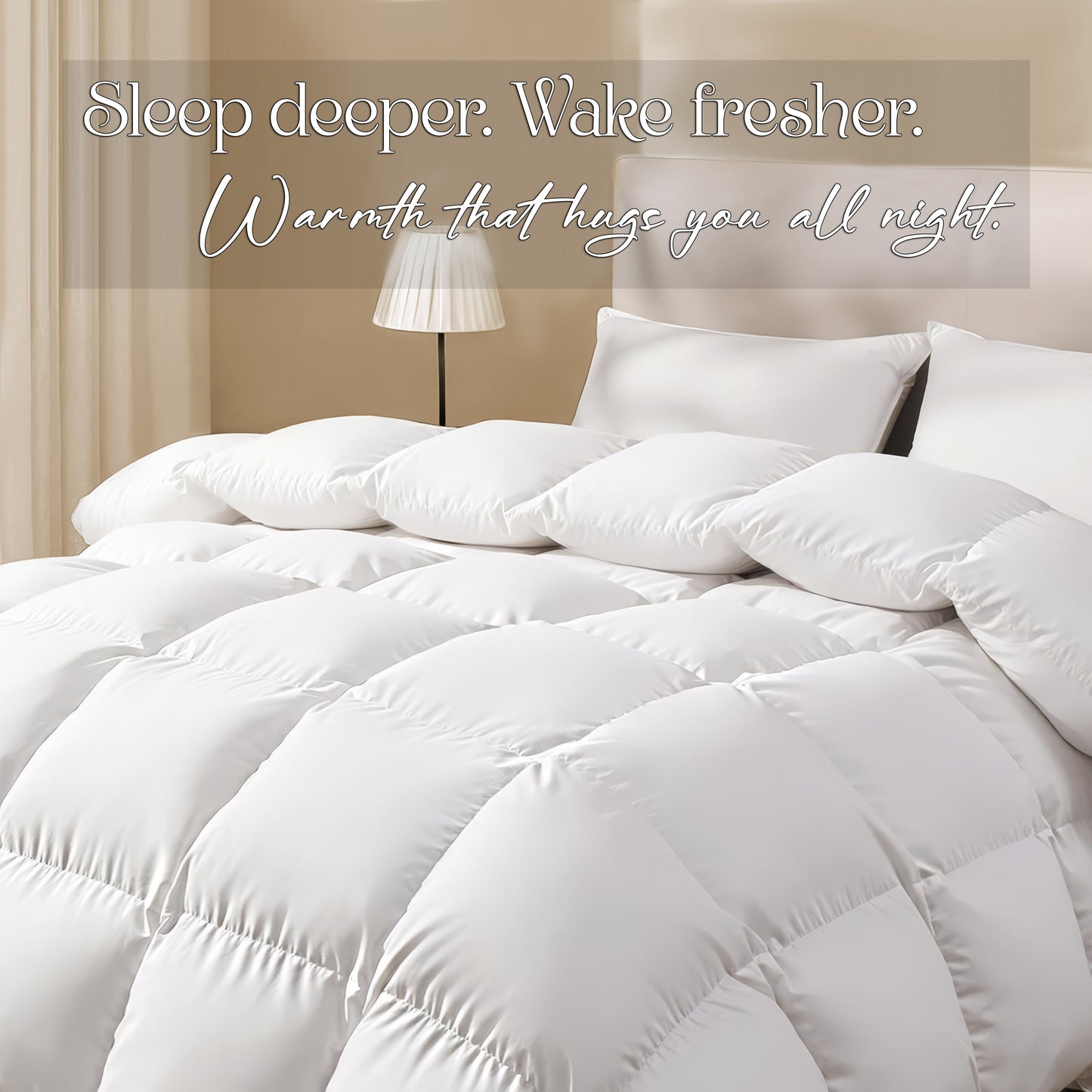 * 5 Star Luxury Hotel* High Quality Feels Like Down Duvet Quilt Luxury Comforter Box Stitched Breathable & Soft Insert Bedding All Seasons Quilt for Summer to Winter Available in 10.5 & 13.5 Tog Single Double King Super King