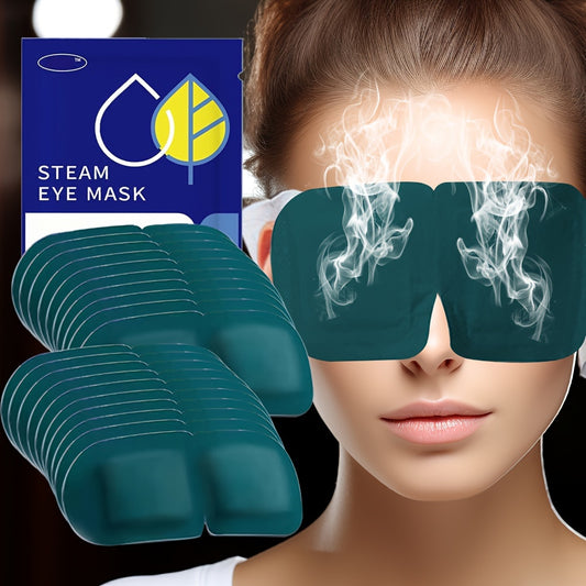 NEW Arrivals 20 PCS Set Lutein Steam Eye Mask - Warm Moist, Light-Blocking & Moisturizing, Convenient for Office & Travel, No Electricity Needed, Ideal for Eye Protection